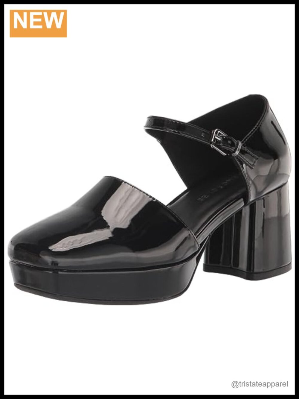 Samera Platform Pump Chunky Heel Ankle Strap Formal Party Shoe